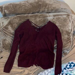 Burgundy sweater